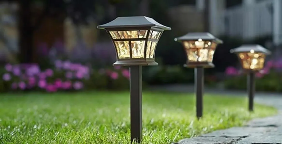 landscape lighting installation services with professionally installed pathway lights in Scottsdale, AZ