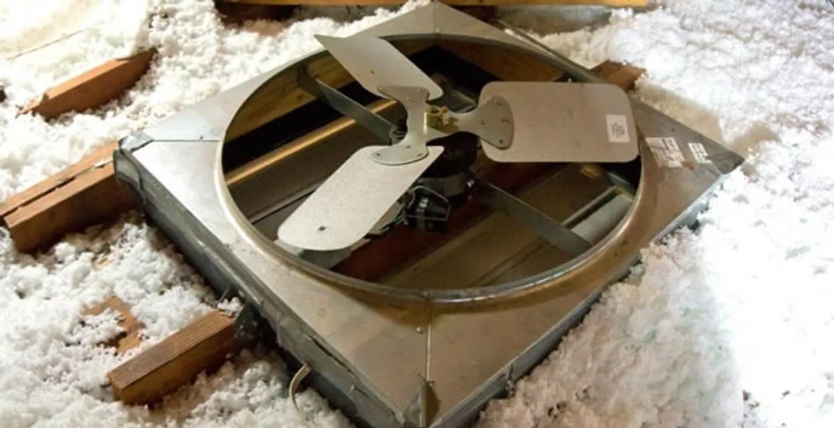 whole house fan installation services with attic-mounted ventilation unit in Scottsdale, AZ