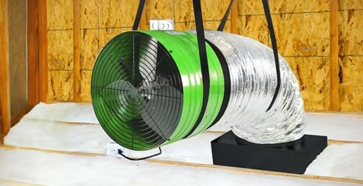 whole house fan installation services with professionally mounted ventilation fan system in Scottsdale, AZ